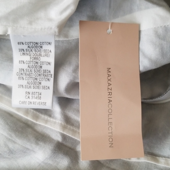 Maxazria Collection Cotton/Silk Sexy Beach Vacation Chic light chambray dress - Picture 8 of 8